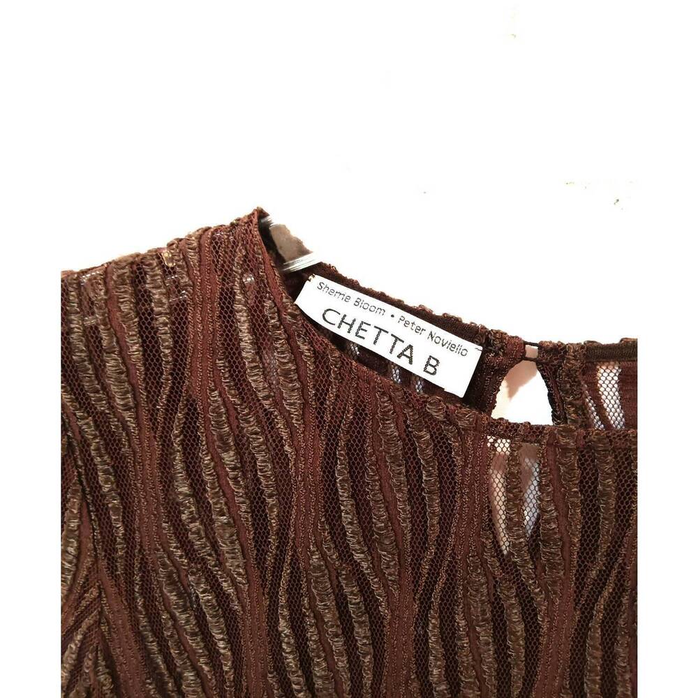 NEW CHETTA B women's 2 piece skirt set in bronze - Picture 7 of 7